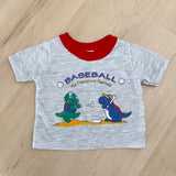 Vintage Baseball Dinosaur Tee - 6/9m