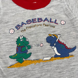 Vintage Baseball Dinosaur Tee - 6/9m