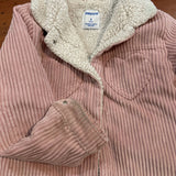 Girl's Corduroy Jacket with Sherpa Fleece - 5T - slight discoloration at sleeve end