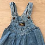Vintage OshKosh Pleated Front Bubble Overalls - 6/9m