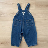 Vintage OshKosh Pleated Front Denim Overalls - 12/18m (tagged 12m)