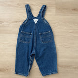 Vintage OshKosh Pleated Front Denim Overalls - 12/18m (tagged 12m)