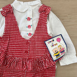 Vintage NWT Stirrup Romper and Rose Button Down Set - 12m