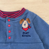 Vintage Baby B'Gosh Puppy Sweatshirt Romper - 9/12m (Tagged 12m)