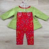 Vintage NWOT Giraffe Sweatshirt and Floral Leggings Set - 12/18m (Tagged 12m)
