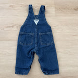 Vintage OshKosh Dark Wash Denim Overalls - 3/6m