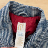 Vintage Baby Gap Engineer Stripe Quilted Jacket - 2/3T