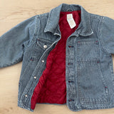 Vintage Baby Gap Engineer Stripe Quilted Jacket - 2/3T