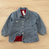 Vintage Baby Gap Engineer Stripe Quilted Jacket - 2/3T