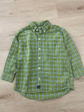 Vintage OshKosh Avocado Green and Blue Plaid Button Down - 5