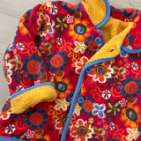 Vintage Y2K Zatano Floral Reversible Fleece Sweatshirt - 18/24m