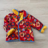 Vintage Y2K Zatano Floral Reversible Fleece Sweatshirt - 18/24m