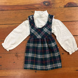 Vintage Jumper with blouse - approx 2/3 - small spot on blouse