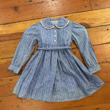 Vintage Handmade Dress - approx 3/4T - slight fading along the bottom