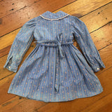 Vintage Handmade Dress - approx 3/4T - slight fading along the bottom