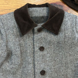 Vintage Handmade Lined Wool Jacket with Bonnet - approx 2/3 - few marks on bonnet