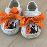 Vintage Halloween Hand Painted Baby Shoes - Size 1