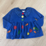 Vintage Buster Brown Fall Leaves Flowy Long Sleeve Shirt - 4T