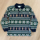 Vintage Health-tex Fall Leaves Long Sleeve Polo Shirt - 6