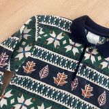 Vintage Health-tex Fall Leaves Long Sleeve Polo Shirt - 6