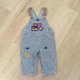 Vintage Kid at Work Engineer Stripe Overalls - 18m