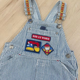 Vintage Kid at Work Engineer Stripe Overalls - 18m