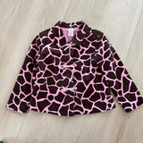 Vintage Y2K Gymboree Pink + Brown Giraffe Print Jacket - 5