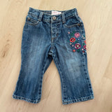 Vintage Y2K OshKosh Embroidered Flare Jeans - 12/18m (tagged 12m)