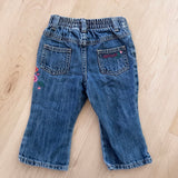 Vintage Y2K OshKosh Embroidered Flare Jeans - 12/18m (tagged 12m)