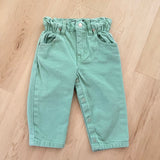 Vintage Jordache Mint Green Bubble Jeans - 18m