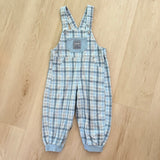 Vintage Baby B'Goash Plaid Flannel Moose Overalls - 2/3t (tagged 24m)