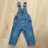 Vintage 80's OshKosh Denim Overalls - 2T