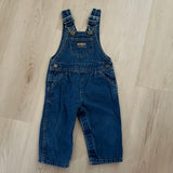 Vintage OshKosh Pleated Front Overalls - 18m
