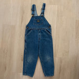 Vintage OshKosh Classic Denim Overalls (small little hole on back) - Size 6 (hard to find size)