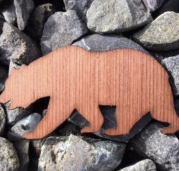California Bear Redwood Sticker