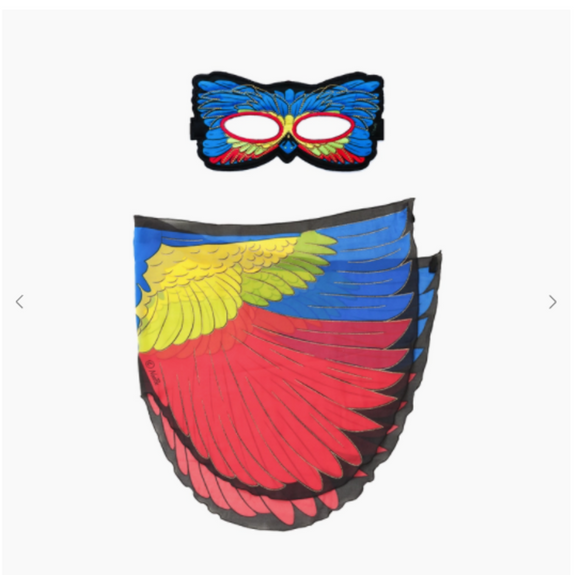 Painted Bunting Bird Wings + Mask