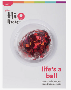 Life'S A Ball Inflatable Glitter Punch Balloon