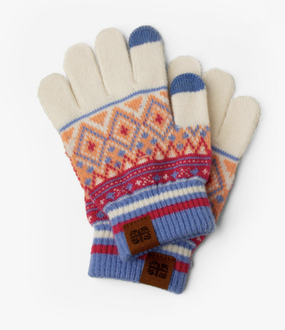 Knit Gloves - Coral - OS
