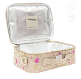 Fuchsia + Gold Splatter Lunch Box for Kids