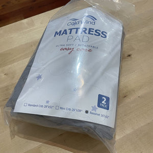 2 pack bassinet mattress pad - new