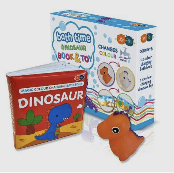 Color Changing Bath Book & Toy - Dinosaur