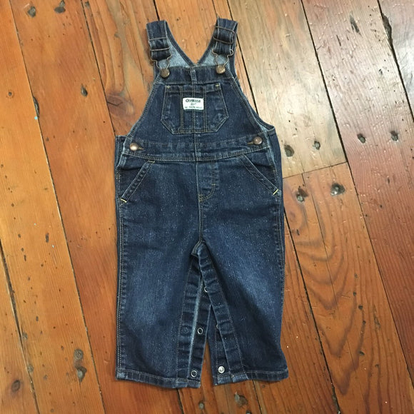 Sparkly Overalls - 12M
