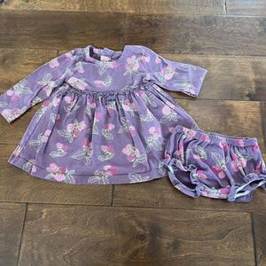 Organic Dress with Diaper Cover - 9M