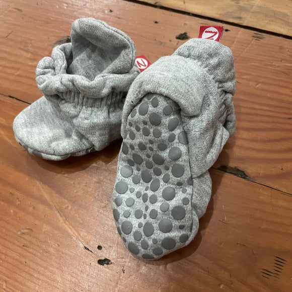 Cotton booties w/ grippers - 12M