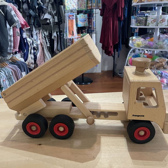 Fagus Wooden truck - missing people- retails for $175